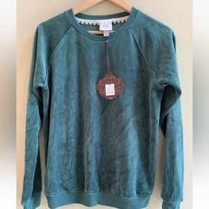 Knox Rose Teal Crew Neck Sweater XS